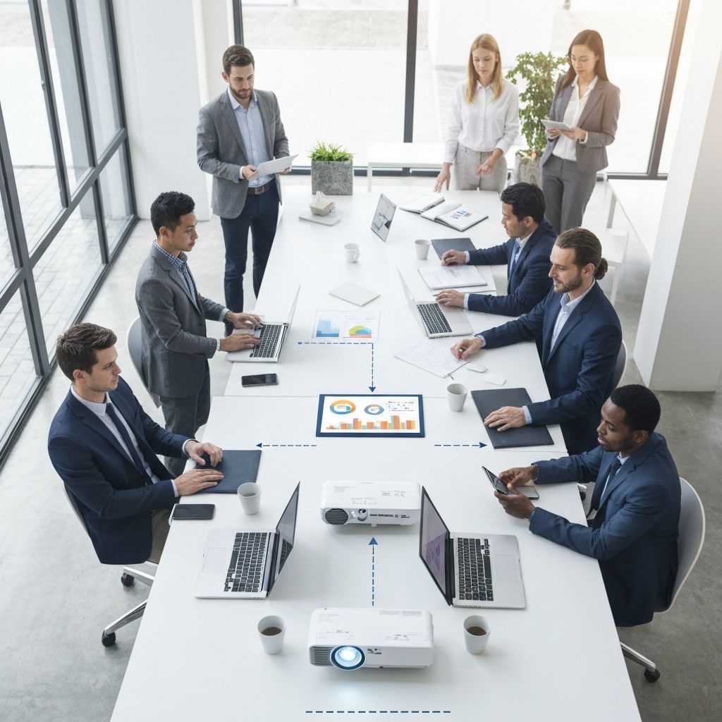 Team collaborativo che lavora insieme su strategie digitali